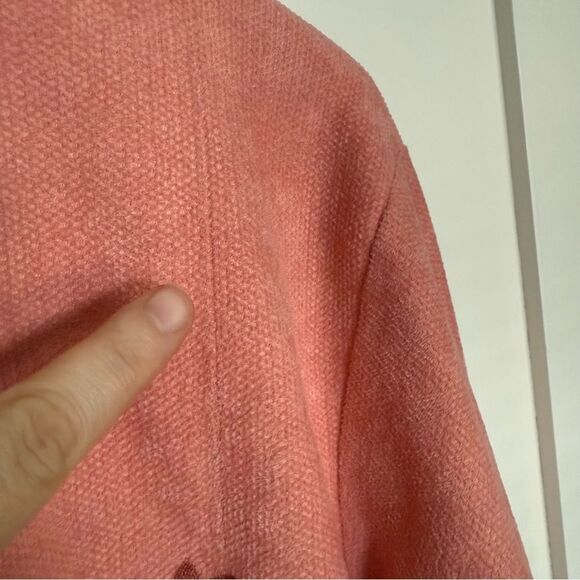 Vintage Adidas Ventex Sweatshirt Unisex Sz L ? Pink Velour Pullover Trefoil Logo - Picture 4 of 13